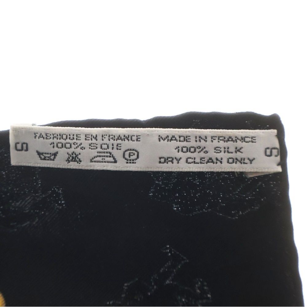 Hermes Carre 90 les Patineurs Joies Dhiver Winter Fun Scarf Black All Over — view 6