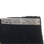 Hermes Carre 90 les Patineurs Joies Dhiver Winter Fun Scarf Black All Over — view 6