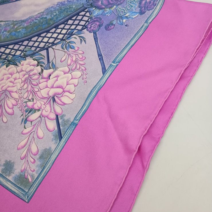 Hermes Scarf Carre 90 Multicolor Silk Giverny — view 4