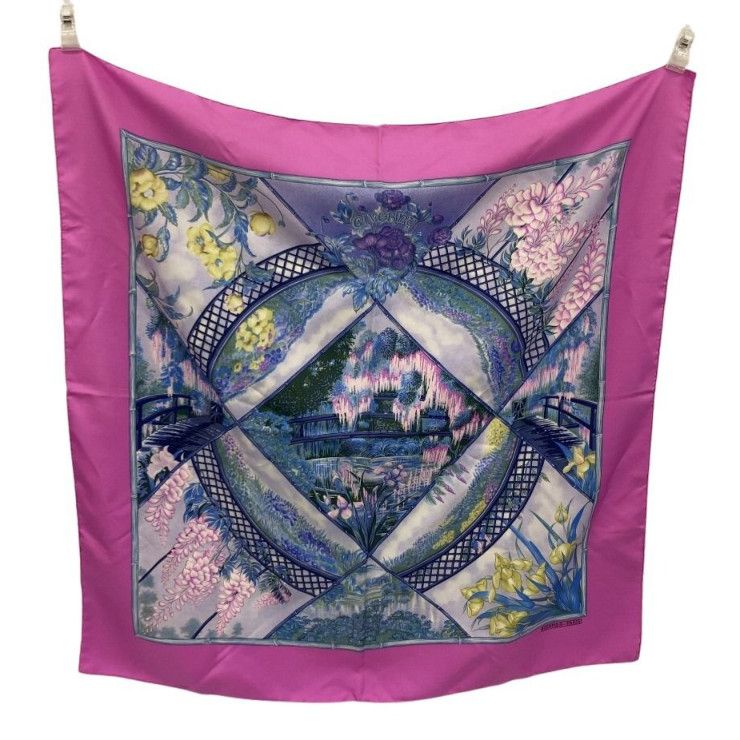 Hermes Scarf Carre 90 Multicolor Silk Giverny — view 3