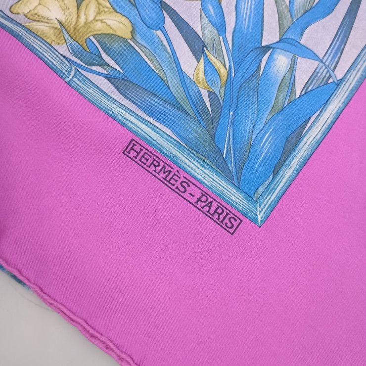 Hermes Scarf Carre 90 Multicolor Silk Giverny — view 5