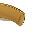 Hermes Bangle Kelly Gold Brown Metal Leather Bracelet — view 7