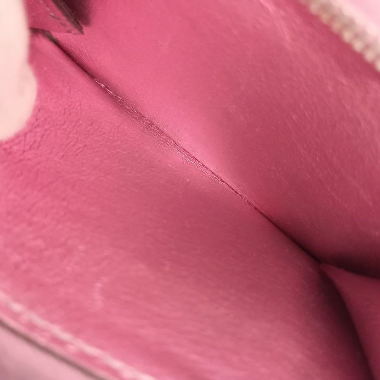 Fendi Bifold Wallet FF Diamond Metallic Pink Leather Silver — view 9