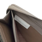 Bottega Veneta Wallet Intrecciato Gray Leather Zip Around — view 9
