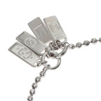 Gucci Logo Plate Bracelet 18k White Gold — view 3