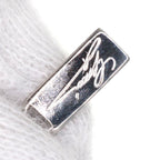 Gucci Logo Plate Bracelet 18k White Gold — view 8
