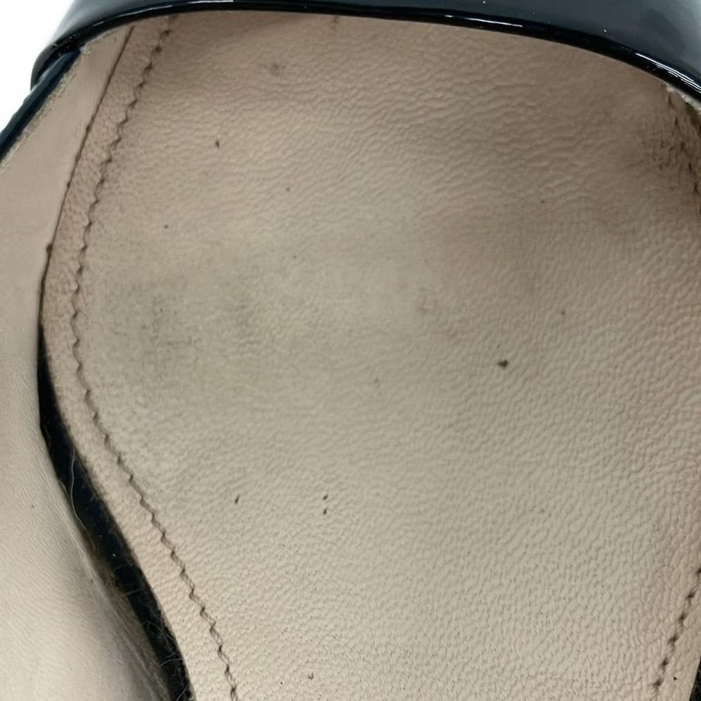 Prada Sandals 34 Dark Navy Black Leather — view 7