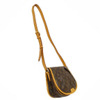 Louis Vuitton Shoulder Bag Monogram Canvas Menilmontan PM Brown Crossbody Flap — view 4