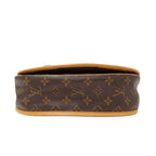 Louis Vuitton Shoulder Bag Monogram Canvas Menilmontan PM Brown Crossbody Flap — view 3