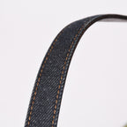 Fendi Flower Denim Mamma Baguette Embroidery Navy Silver — view 6