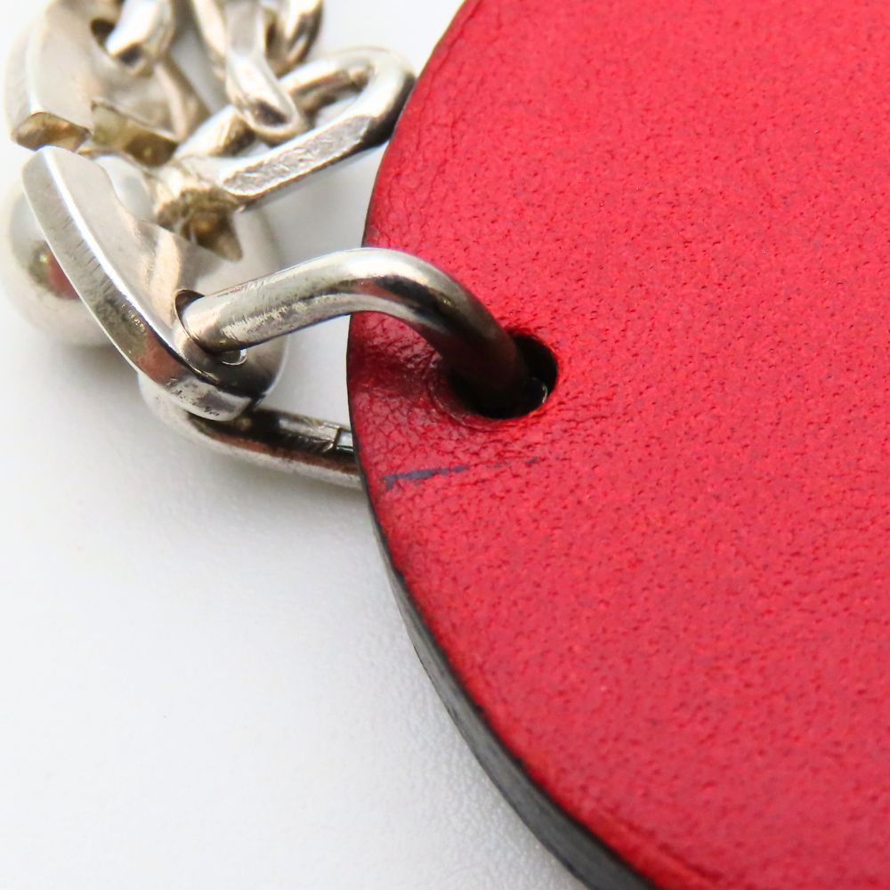 Hermes Bag Charm Ladybug Leather Red Black — view 4
