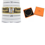 Hermes Bangle Enamel GM Metal Black Gold Cloisonne Tiger Bracelet — view 9