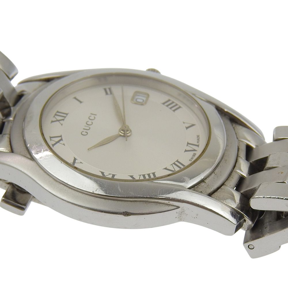 Gucci Stainless Steel Silver Quartz Analog Display Dial Watch — view 7