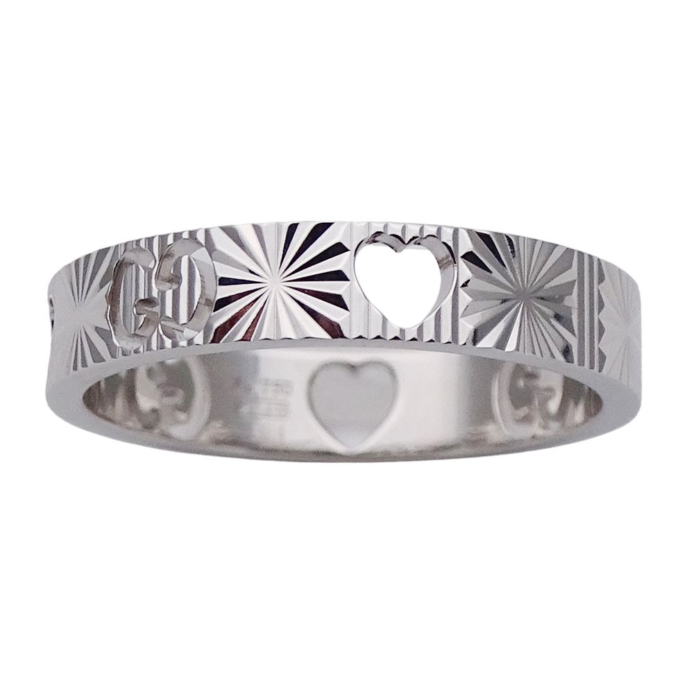 Gucci Ring Icon Heart White Gold — view 2