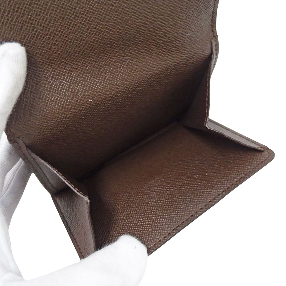 Louis Vuitton Wallet Damier Bifold Portefeuille Elise Brown — view 7