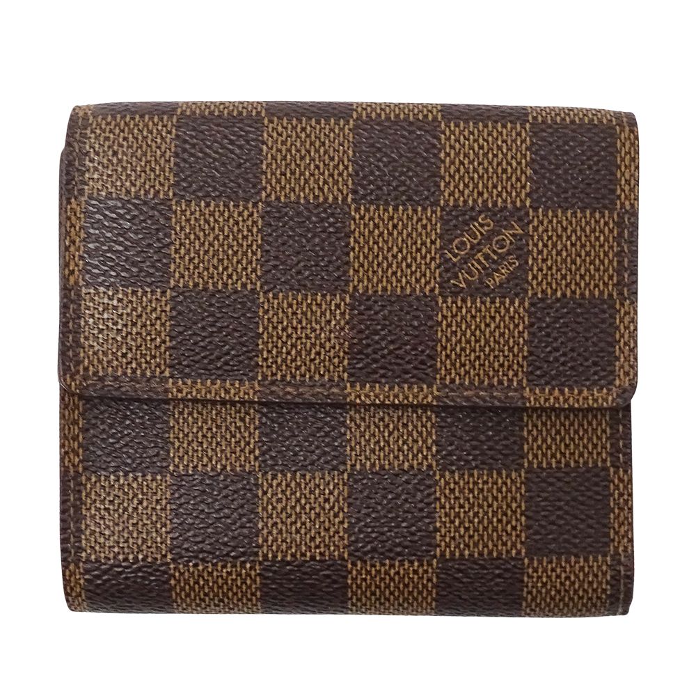 Louis Vuitton Wallet Damier Bifold Portefeuille Elise Brown — view 2