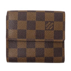 Louis Vuitton Wallet Damier Bifold Portefeuille Elise Brown — view 2