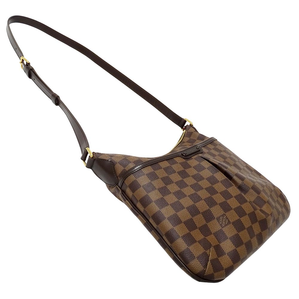 Louis Vuitton Damier Shoulder Bag Blue Bloomsbury PM Brown — view 4