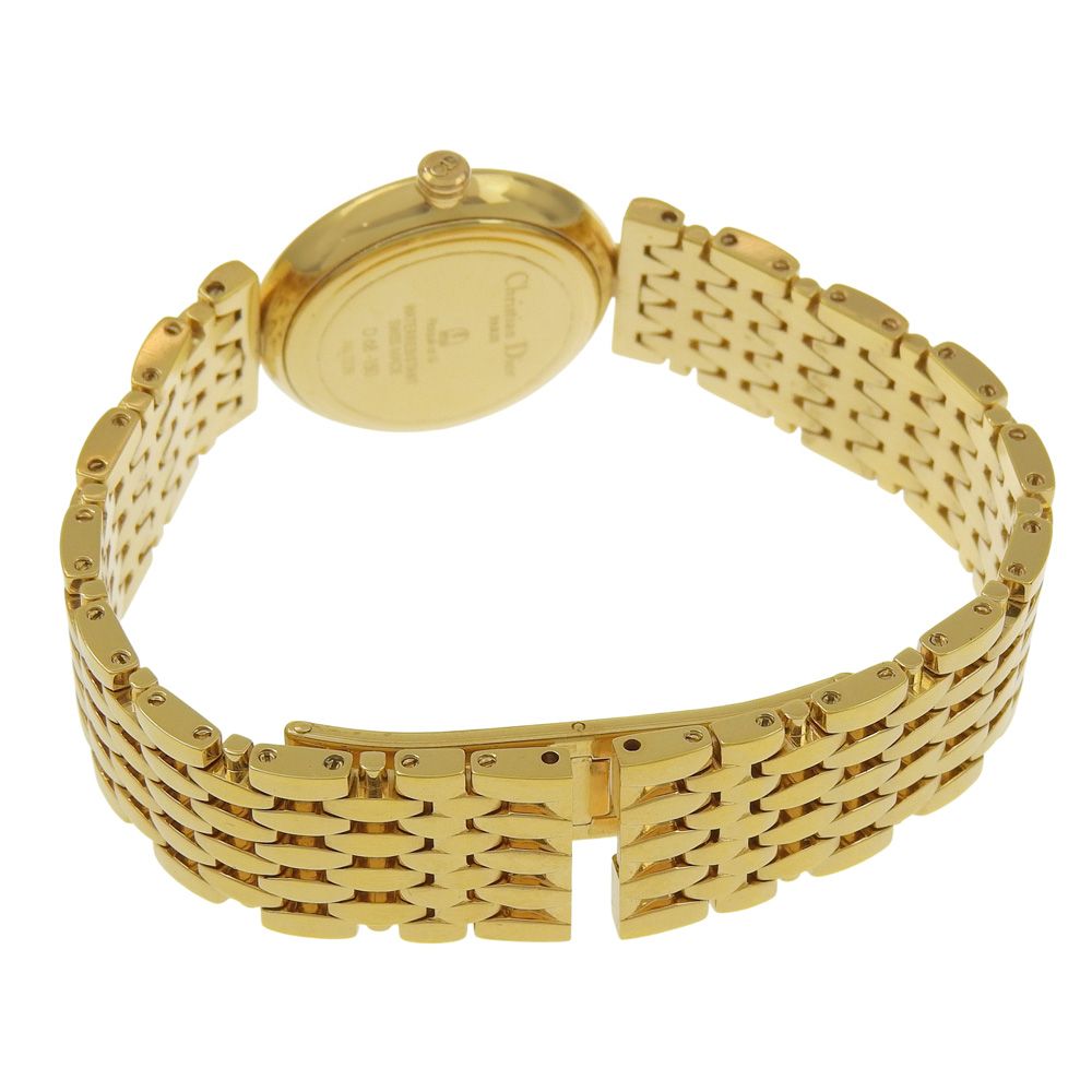 Dior Gold Plated Quartz Analog Display Dial Watch — view 5