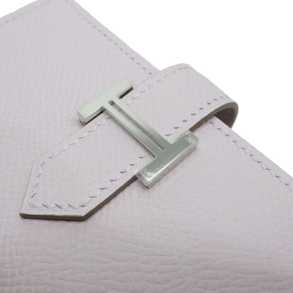 Hermes Bearn Mini Bifold Wallet Mauveper Epsom — view 8