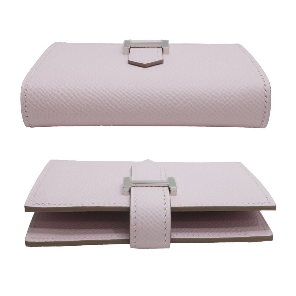 Hermes Bearn Mini Bifold Wallet Mauveper Epsom — view 4