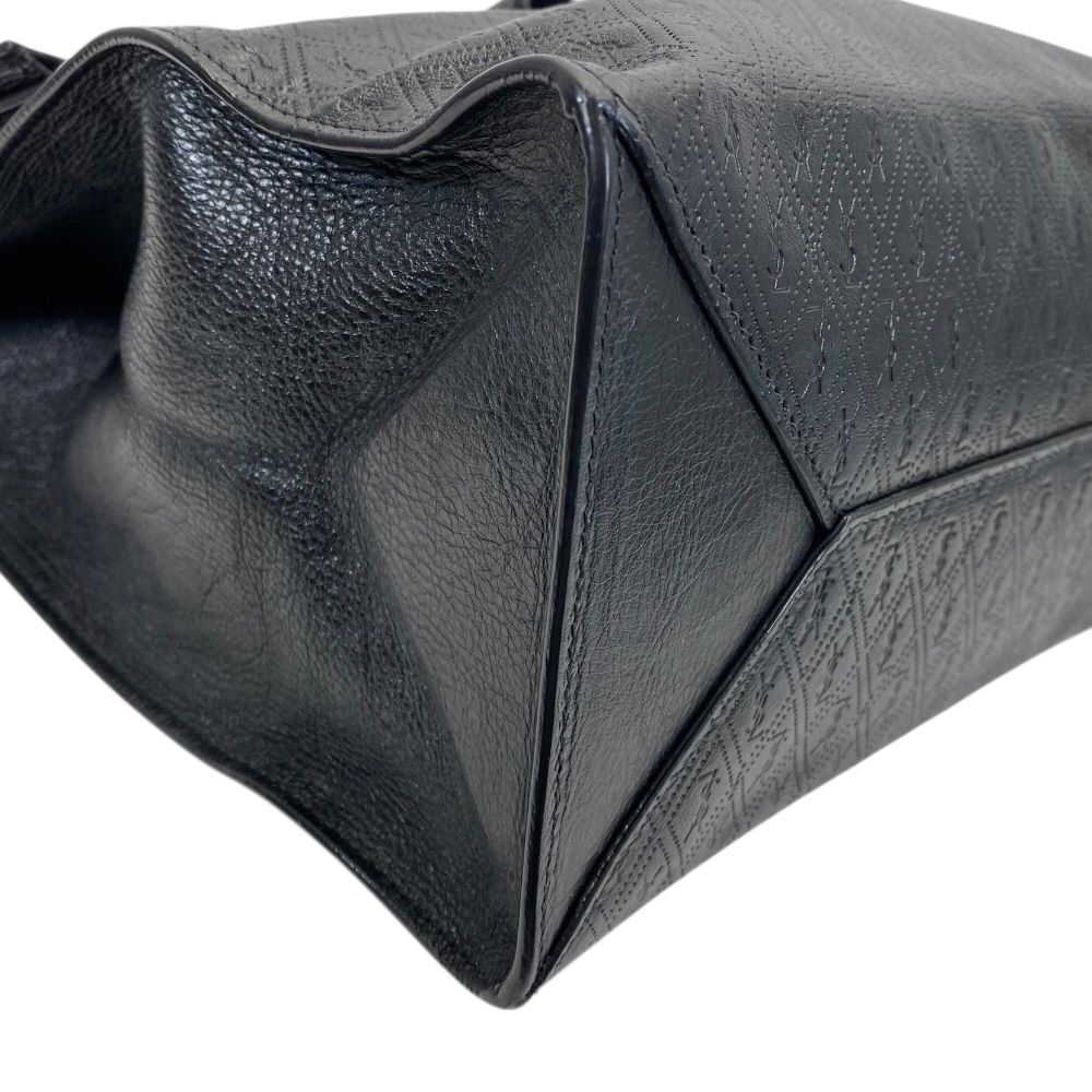 Saint Laurent Paris le Monogram Deli Paper Clutch Cassandra Logo Leather Black — view 4
