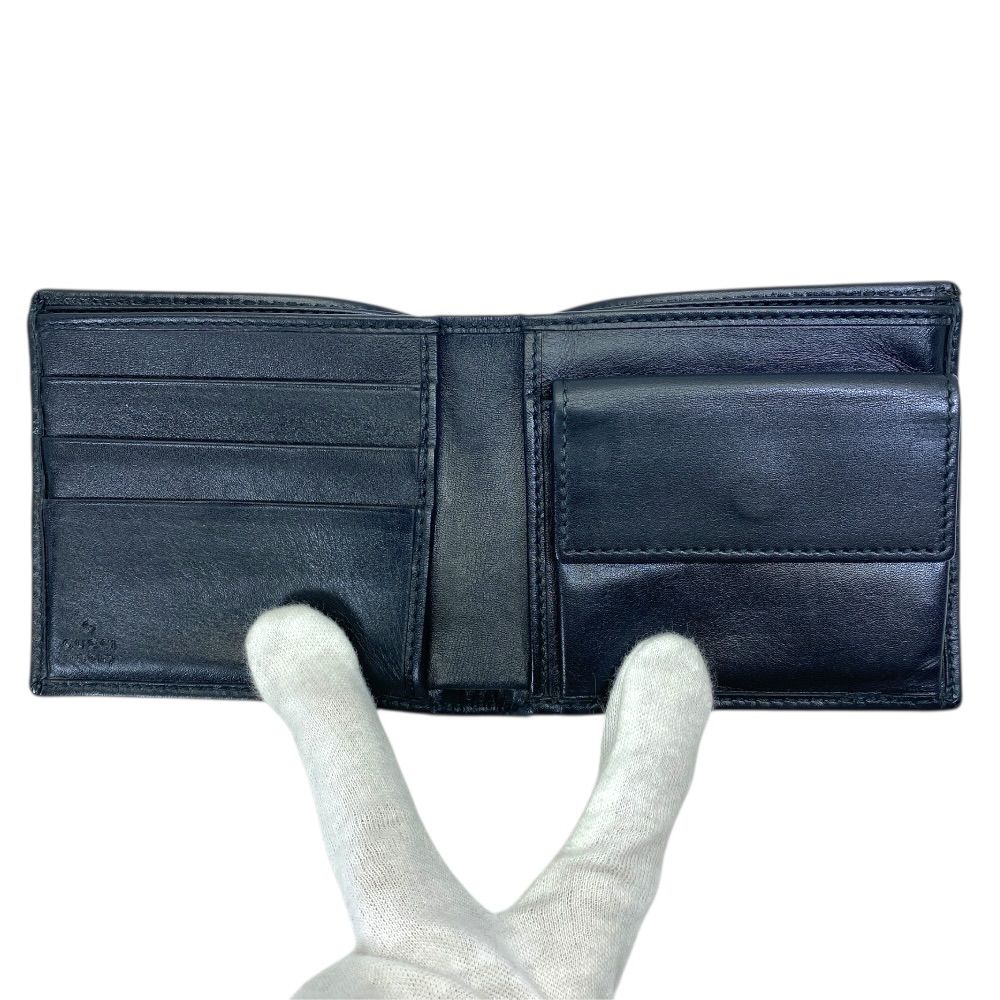Gucci Wallet Bifold Compact Billfold Coin Purse Logo — view 5