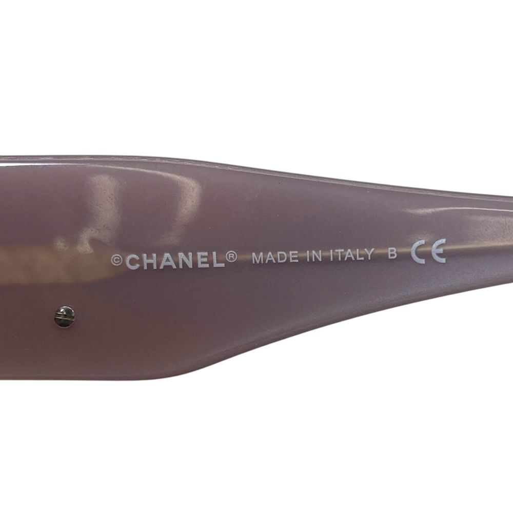 Chanel Camellia Sunglasses Eyewear CC Logo Acetate Colored Lenses Black Pink — view 7