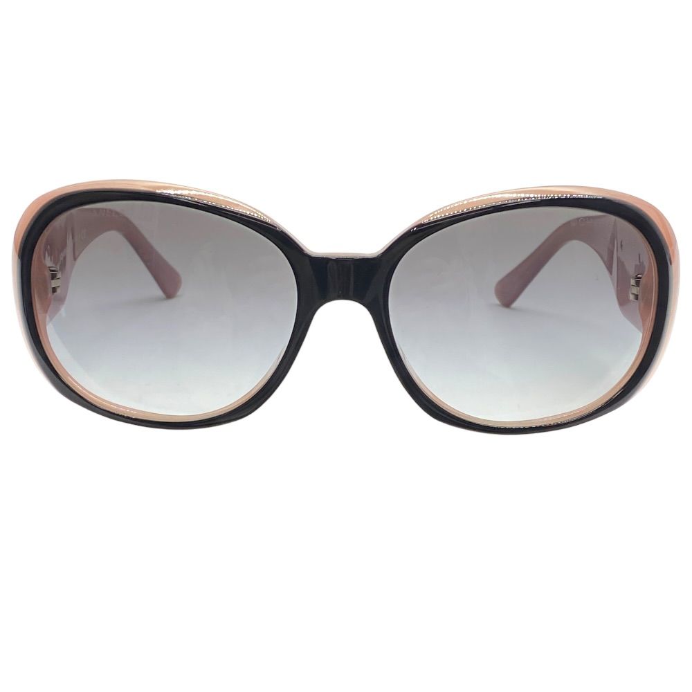 Chanel Camellia Sunglasses Eyewear CC Logo Acetate Colored Lenses Black Pink — view 9