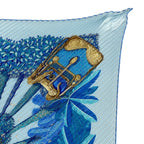Hermes Gombres ET Lumieres Light and Shadow Pleated Carre 90 Scarf Plied Silk — view 3