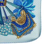 Hermes Gombres ET Lumieres Light and Shadow Pleated Carre 90 Scarf Plied Silk — view 5