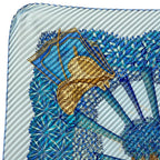 Hermes Gombres ET Lumieres Light and Shadow Pleated Carre 90 Scarf Plied Silk — view 2