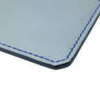 Hermes City Card Case Business Holder Compact Epsom Blue Gray Logo Sophisticatio — view 4