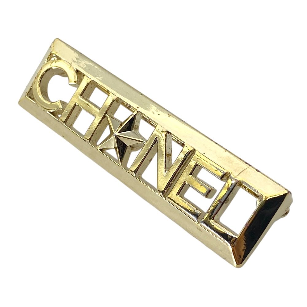 Chanel Logo Brooch Pin Star Gold Sophistication Gorgeous Presence — view 4