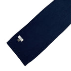 Hermes Knit Cable Scarf Shawl Cashmere Navy Classic Soft Warm Comfortable — view 9