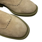 Hermes Side Gore Boots Short Shoes Suede Beige Sophisticated Adult Style — view 6