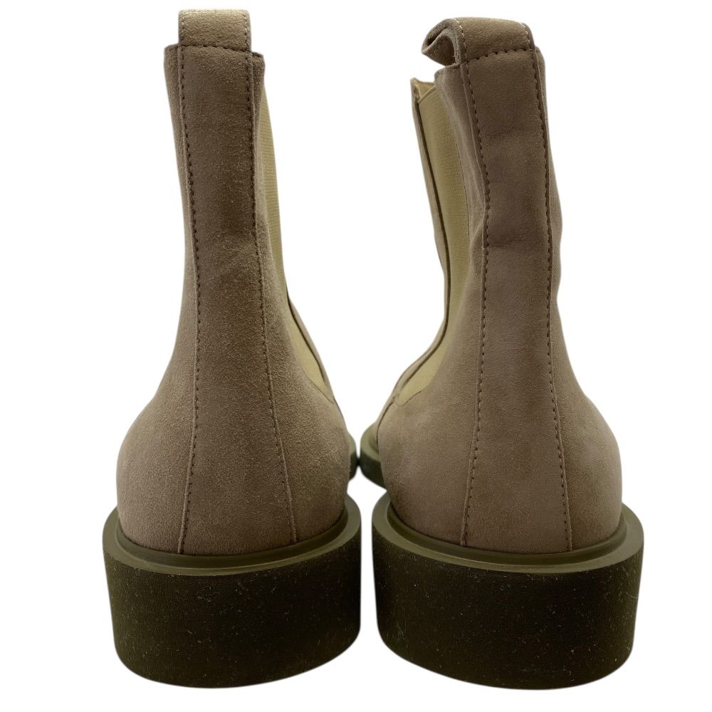 Hermes Side Gore Boots Short Shoes Suede Beige Sophisticated Adult Style — view 4