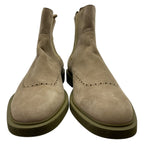 Hermes Side Gore Boots Short Shoes Suede Beige Sophisticated Adult Style — view 2