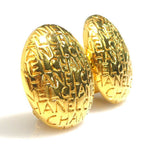 Chanel Earrings Logo Gold Plated — view 2