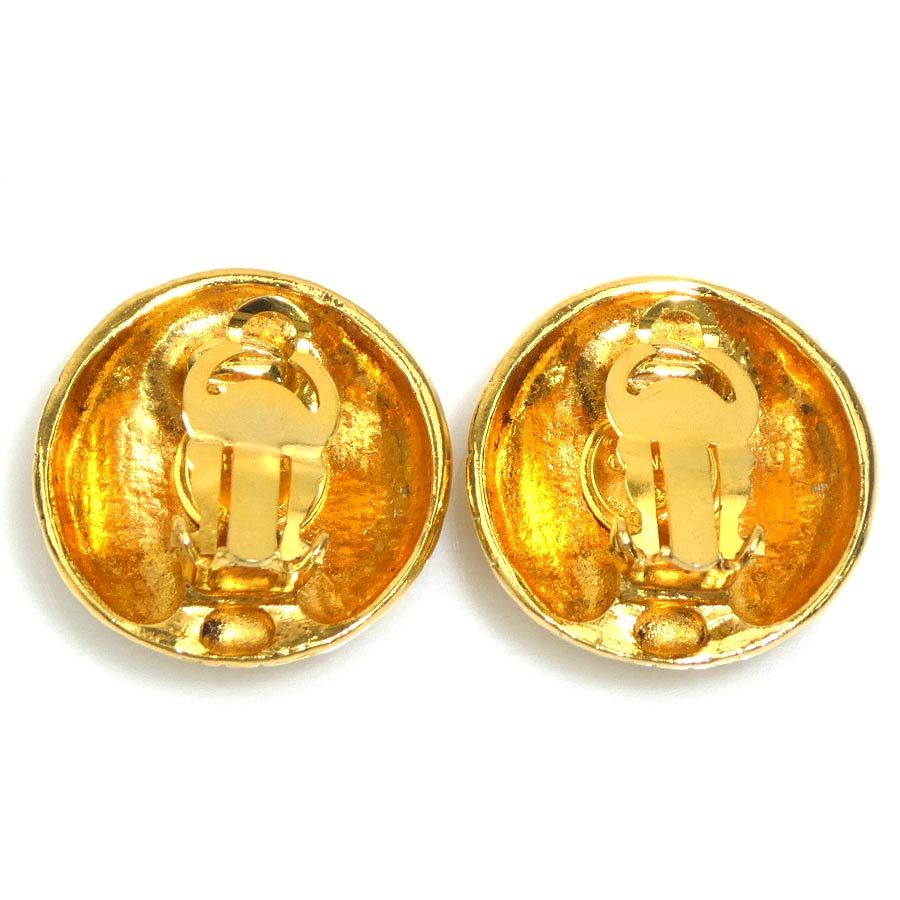 Chanel Earrings Logo Gold Plated — view 5