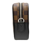 Louis Vuitton Clutch Pochette Kasai Brown Leather Damier Ebene — view 9