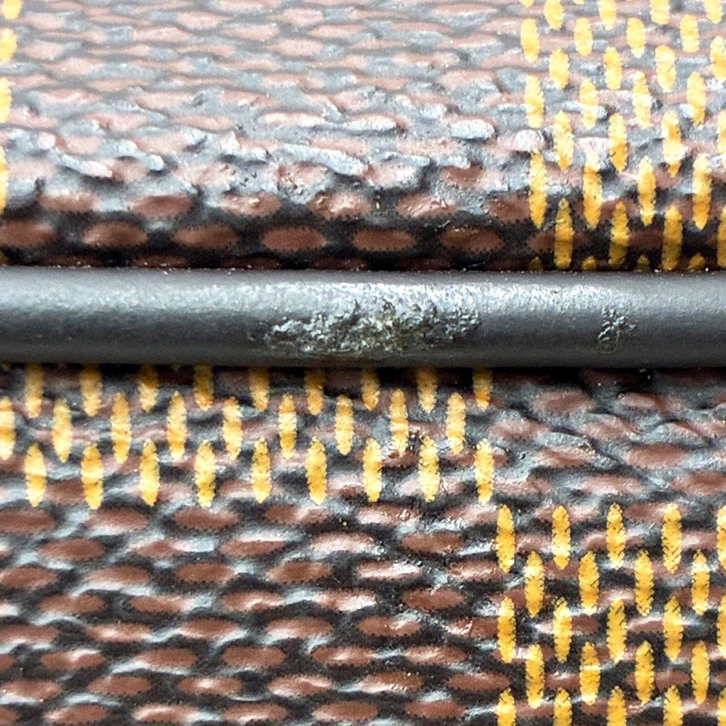 Louis Vuitton Clutch Pochette Kasai Brown Leather Damier Ebene — view 3