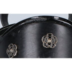 Chanel Patent Leather Camellia Sandal — view 9