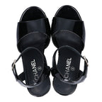 Chanel Patent Leather Camellia Sandal — view 5