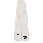 Chanel Orylag Rabbit Fur CC Logo Scarf — view 3