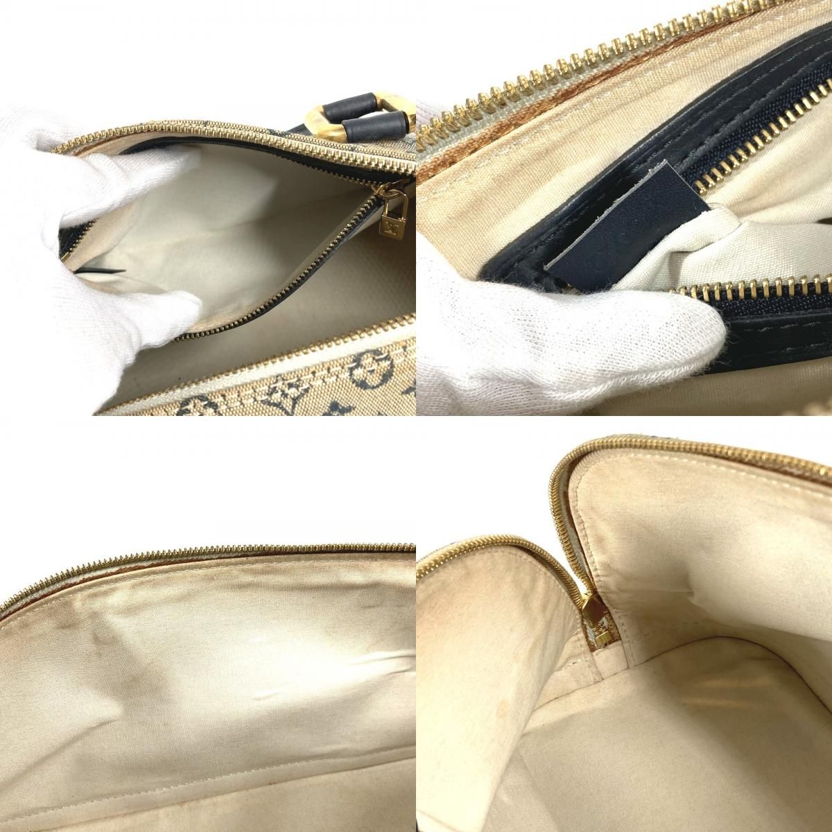 Louis Vuitton Handbag Alma Long Monogram Mini Canvas Navy — view 9
