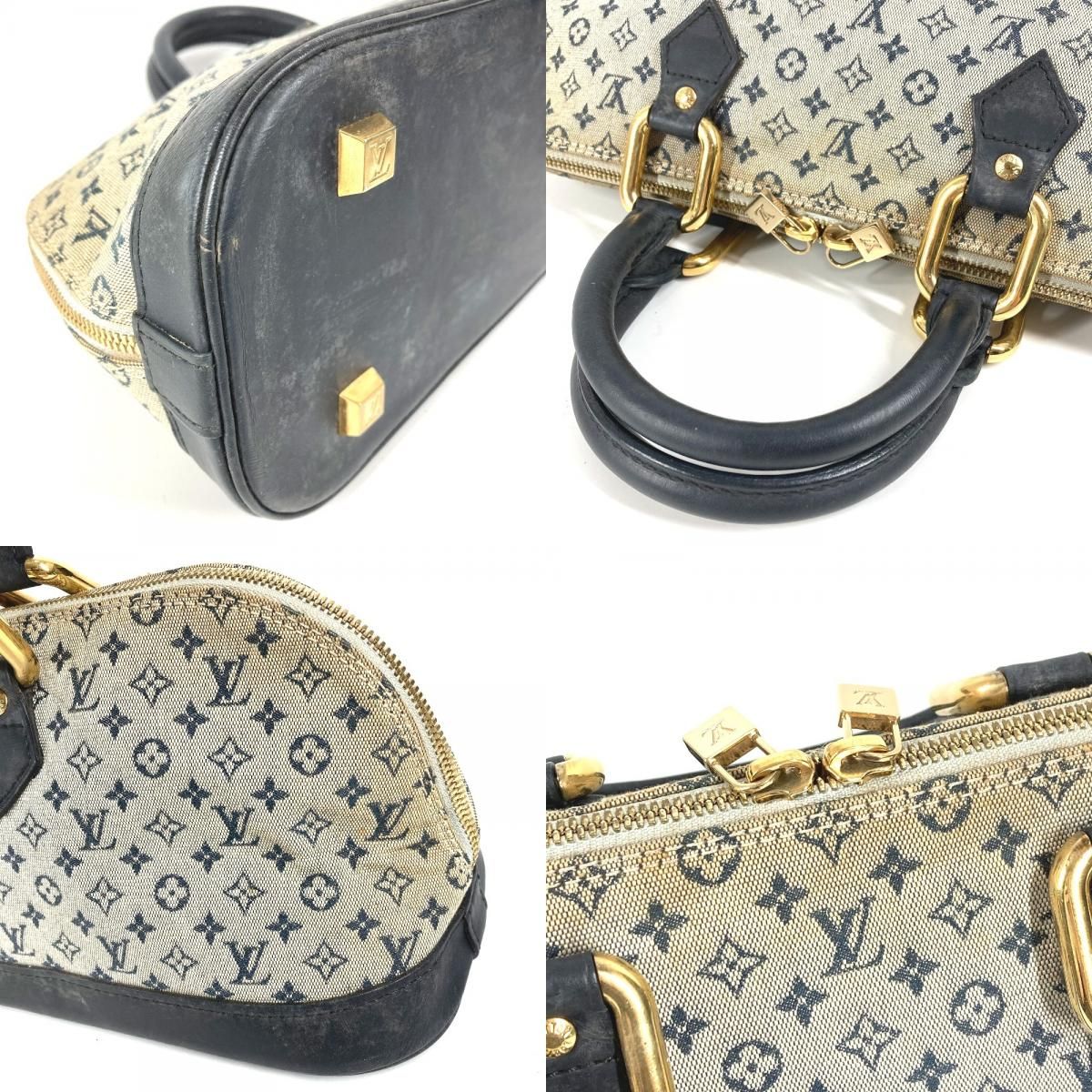 Louis Vuitton Handbag Alma Long Monogram Mini Canvas Navy — view 7