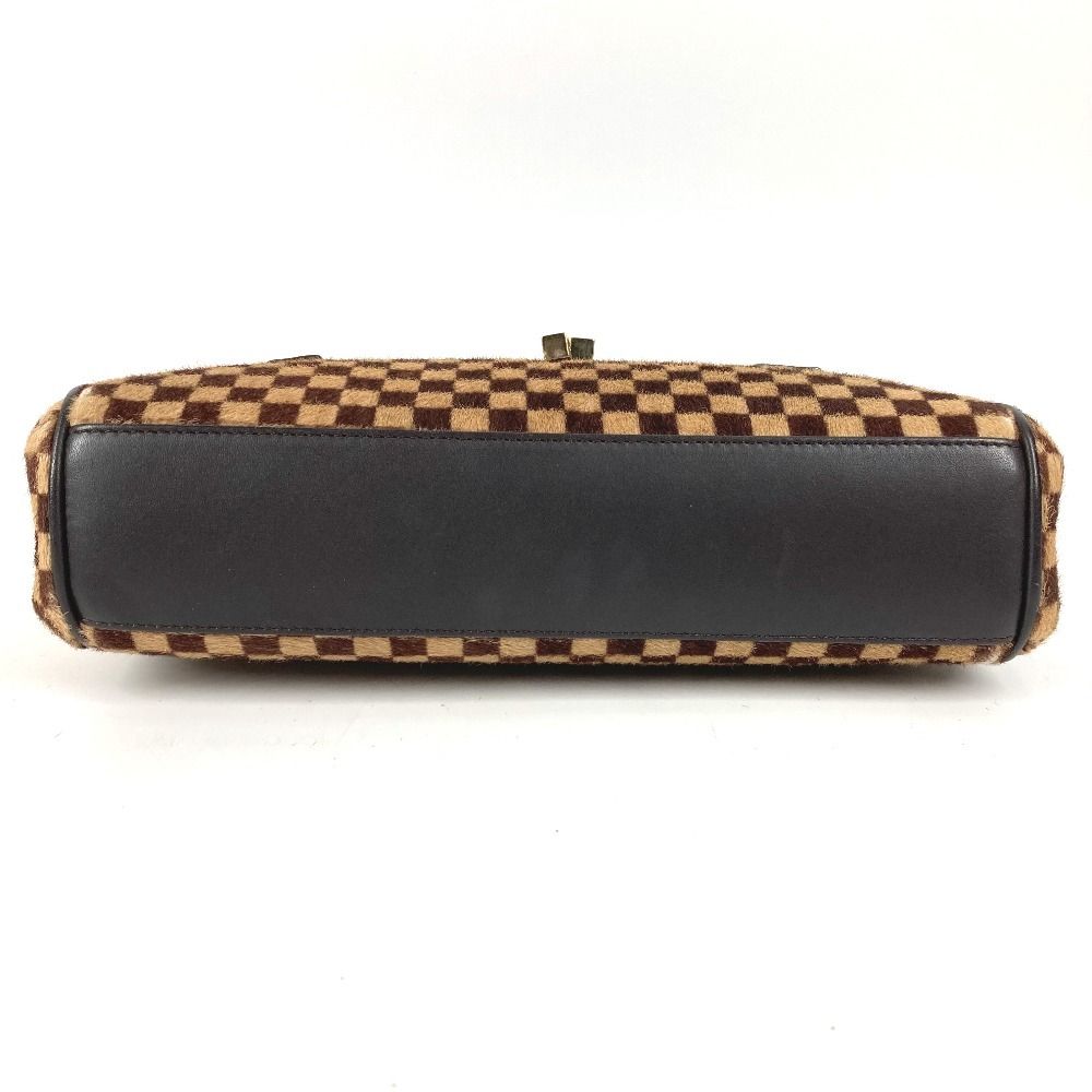 Louis Vuitton Handbag Lion Calf Hair Brown — view 6