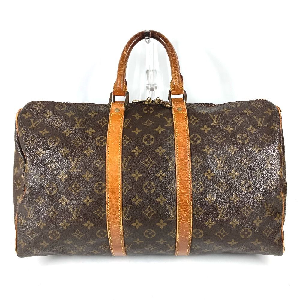 Louis Vuitton Boston Bag Keepall 45 Monogram Canvas Brown — view 2