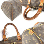 Louis Vuitton Boston Bag Keepall 45 Monogram Canvas Brown — view 7